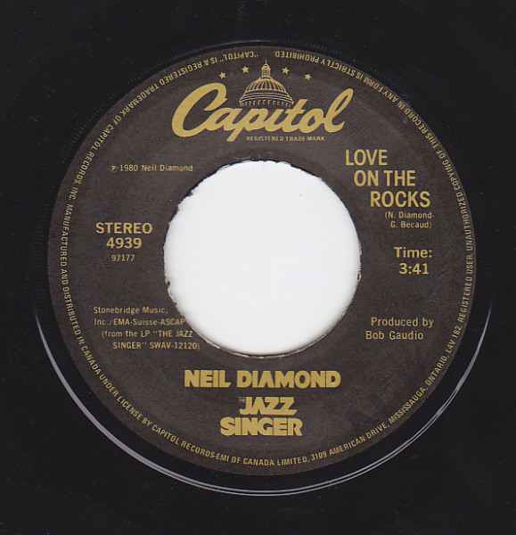 Neil Diamond - Love On The Rocks | Capitol Records (4939) Neil Diamond - Love On The Rocks | Capitol Records (4939)