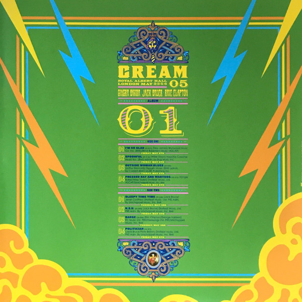 Cream - Royal Albert Hall - London - May 2-3-5-6 2005 | Music On Vinyl (MOVLP1118) - 4