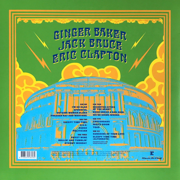 Cream - Royal Albert Hall - London - May 2-3-5-6 2005 | Music On Vinyl (MOVLP1118) - 2