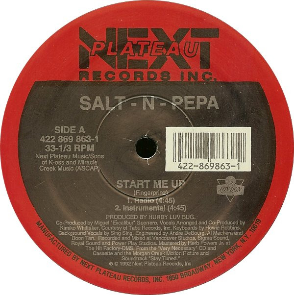 Salt 'N' Pepa - Start Me Up | Next Plateau Records Inc. (422 869 863-1)