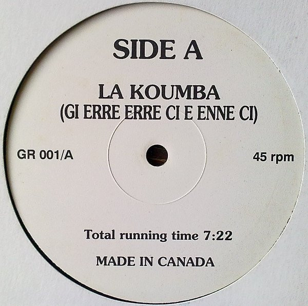 John Ozila - La Koumba (Gi Erre Erre Ci E Enne Ci) | Not On Label (GR 001)