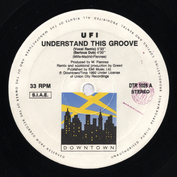 UFI - Understand This Groove | Downtown (DTR 1026) - main
