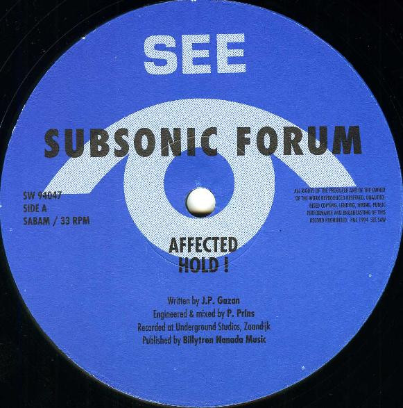Subsonic Forum - Affected | See Saw (SW 94047)