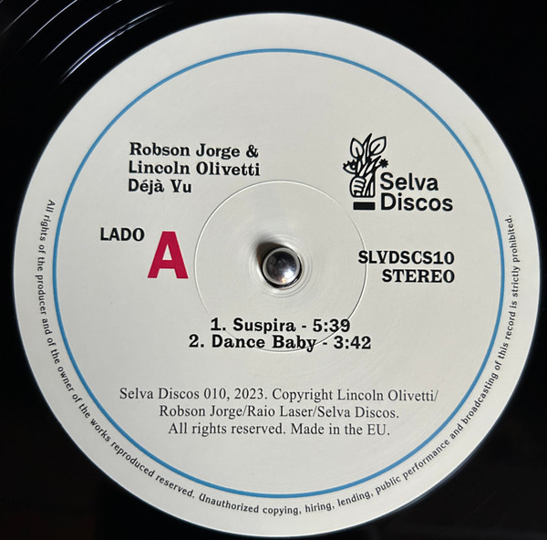 Robson Jorge & Lincoln Olivetti - Déjà Vu | Selva Discos (SLVDSCS10) - 2