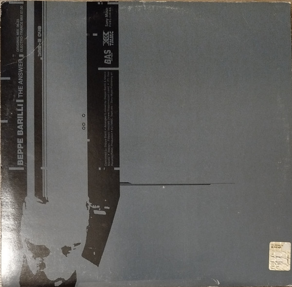 Beppe Barilli - The Answer | Gas Europe (SAG-E 048) - 2