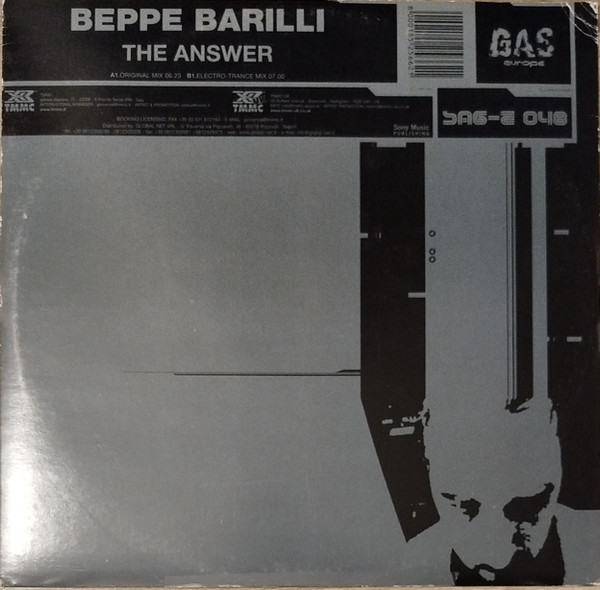 Beppe Barilli - The Answer | Gas Europe (SAG-E 048) - main