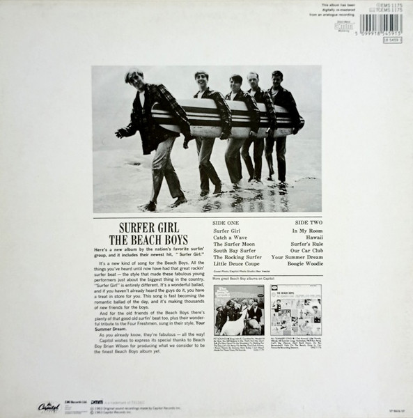 The Beach Boys - Surfer Girl | Capitol Records (EMS 1175) - 2 The Beach Boys - Surfer Girl | Capitol Records (EMS 1175) - 2