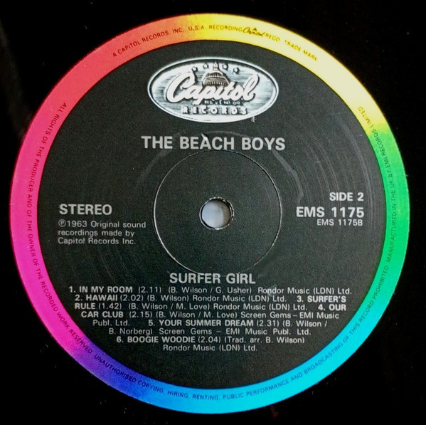 The Beach Boys - Surfer Girl | Capitol Records (EMS 1175) - 4 The Beach Boys - Surfer Girl | Capitol Records (EMS 1175) - 4