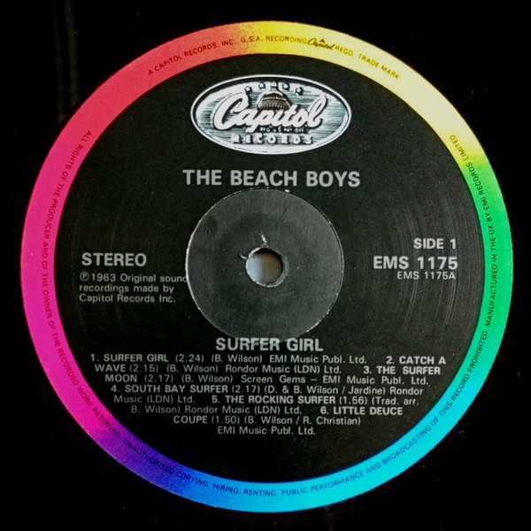 The Beach Boys - Surfer Girl | Capitol Records (EMS 1175) - 3 The Beach Boys - Surfer Girl | Capitol Records (EMS 1175) - 3