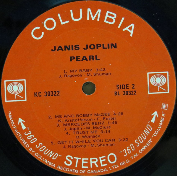 Janis Joplin - Pearl | Columbia (KC 30322) - 4