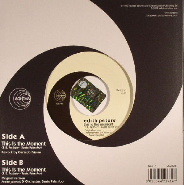 Edith Peters - This Is The Moment | Schema (SC714) - 2