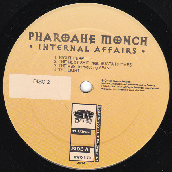 Pharoahe Monch - Internal Affairs | Rawkus (RWK 1170) - 5