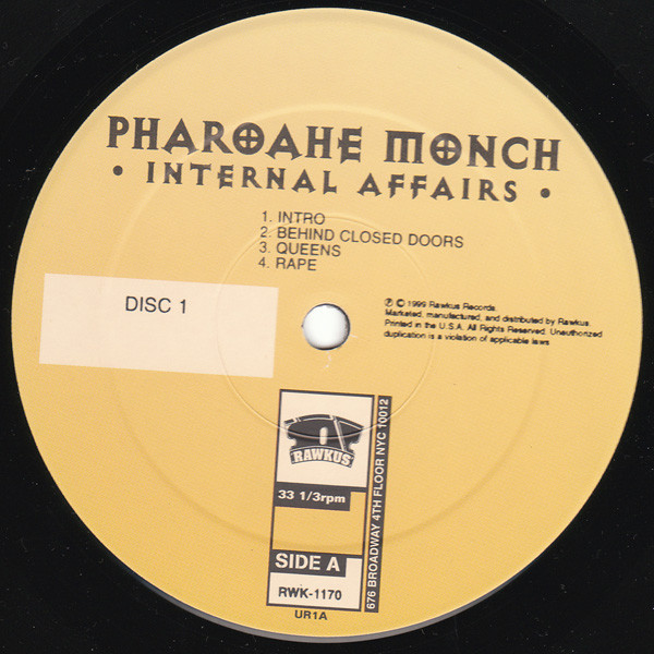 Pharoahe Monch - Internal Affairs | Rawkus (RWK 1170) - 3