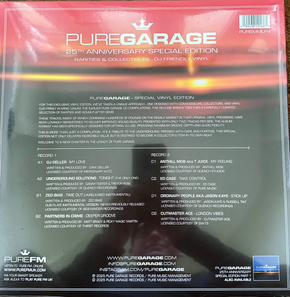 Various - Pure Garage (25th Anniversary Special Edition) (Part 2) | Pure Garage (PUREMM LP4) - 2