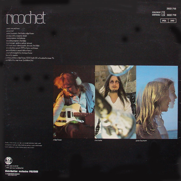 Tangerine Dream - Ricochet | Virgin (2933 718) - 2