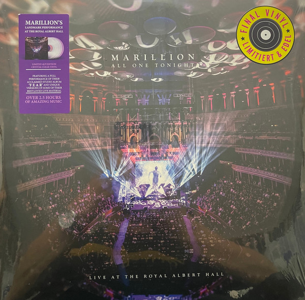 Marillion - All One Tonight - Live At The Royal Albert Hall (4LP - Limited Edition - Crystal Clear Vinyl) [Vinyl] | Ear Music (0216903EMU) - 2