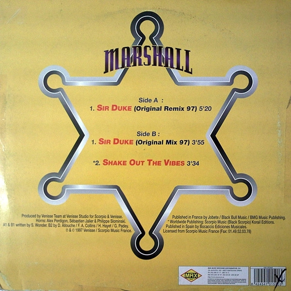 Marshall - Sir Duke | Max Music (NM1590MX) - 2