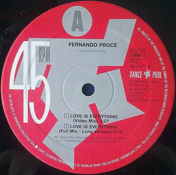 Proce - Love Is Everything | Dance Pool (DAN 661177 6) - 3