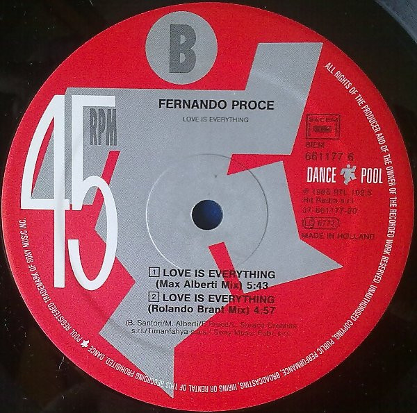 Proce - Love Is Everything | Dance Pool (DAN 661177 6) - 4