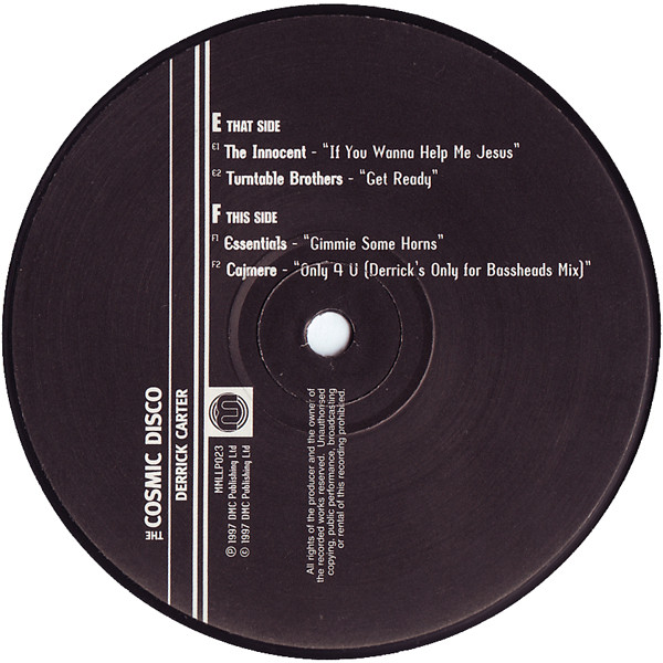 Derrick Carter - The Cosmic Disco | DMC Publishing Ltd. (MMLLP023) - 4