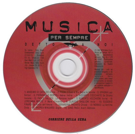 Various - Musica Per Sempre 9 - Detto Fra Noi | Corriere Della Sera (CORR00092) - 3