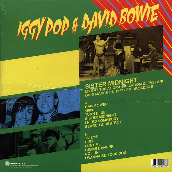 Iggy Pop & David Bowie - Sister Midnight | Mind Control (MIND767) - 2