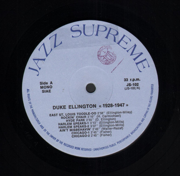 Duke Ellington - Ellington 1928 - 1947 | Jazz Supreme (JS-102) - 3