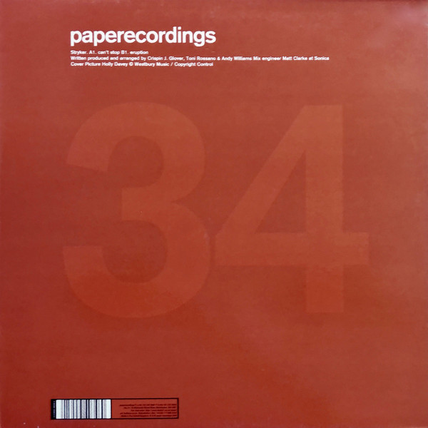Stryker - Can't Stop / Eruption | Paper Recordings (PAP 034)