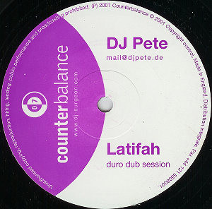 DJ Pete - Latifah | Counterbalance (CBX007) - 2 DJ Pete - Latifah | Counterbalance (CBX007) - 2