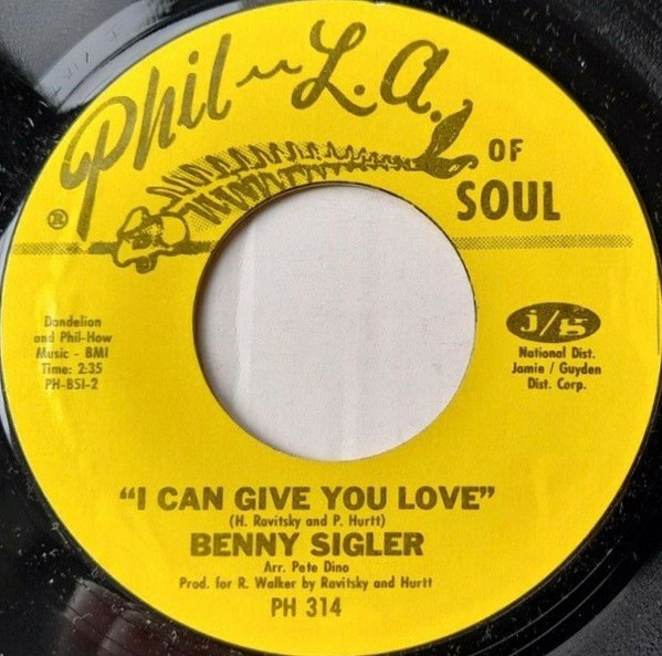Benny Sigler - Who You Gonna Turn To / I Can Give You Love | Phil L.A. Of Soul (PH 314) - 2 Benny Sigler - Who You Gonna Turn To / I Can Give You Love | Phil L.A. Of Soul (PH 314) - 2