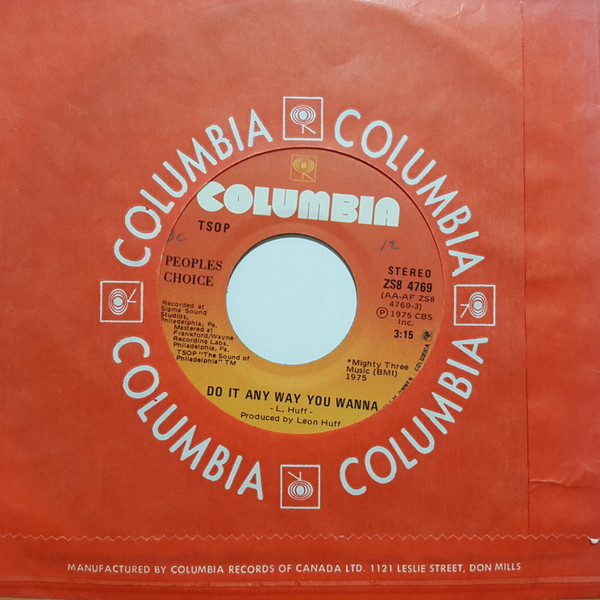 People's Choice - Do It Any Way You Wanna | Columbia (ZS8 4769) - 3