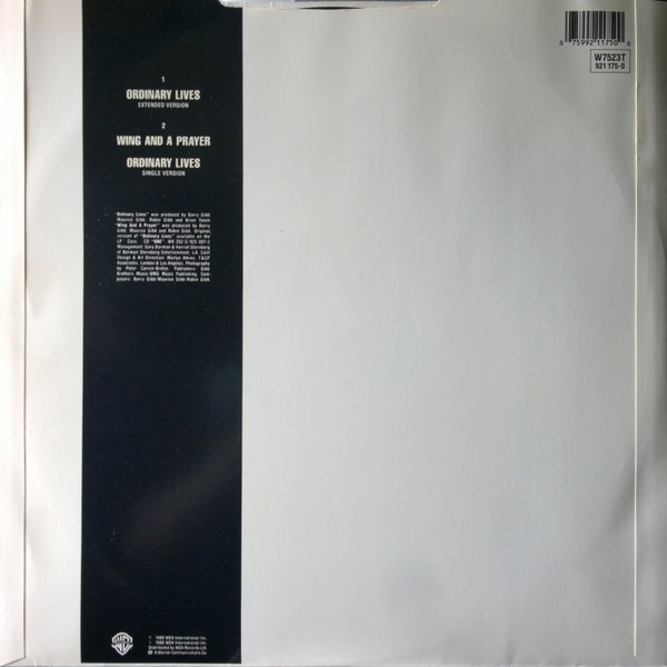 Bee Gees - Ordinary Lives | Warner Bros. Records (W7523T)