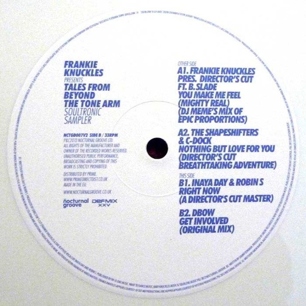 Frankie Knuckles - Tales From Beyond The Tone Arm (Soultronic Sampler) | Nocturnal Groove (NCTGD007V2) - 2 Frankie Knuckles - Tales From Beyond The Tone Arm (Soultronic Sampler) | Nocturnal Groove (NCTGD007V2) - 2