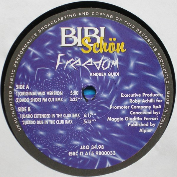 Bibi Schön - Freedom | J & Q Records (J&Q 34/98) - 2 Bibi Schön - Freedom | J & Q Records (J&Q 34/98) - 2