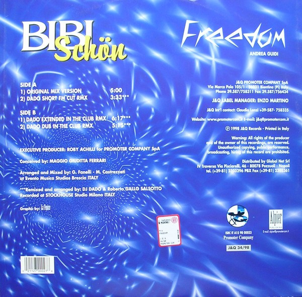Bibi Schön - Freedom | J & Q Records (J&Q 34/98)