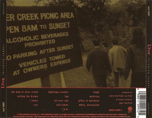 Live - Throwing Copper (CD) | Radioactive (rard 10997) - 2 Live - Throwing Copper (CD) | Radioactive (rard 10997) - 2