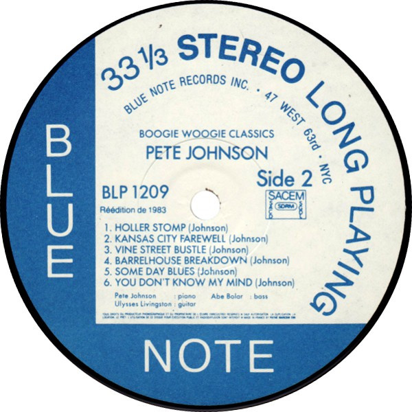 Albert Ammons / Pete Johnson - Boogie Woogie Classics | Blue Note (BLP 1209) - 4