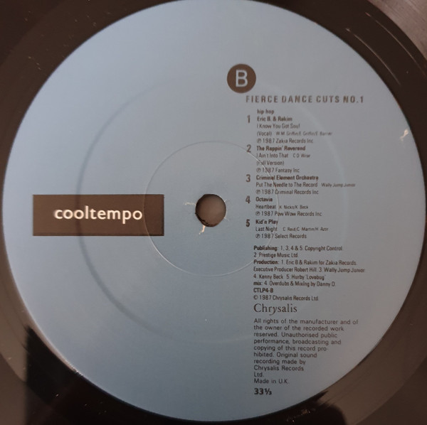 Various - Fierce Dance Cuts No. 1 | Cooltempo (CTLP 4) - 4