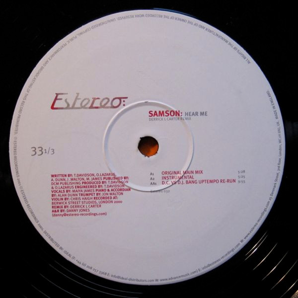 Samson - Hear Me (Derrick L. Carter Remix) | Estereo (Estereo 032)