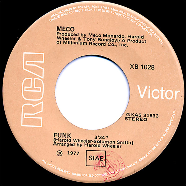 Meco Monardo - Star Wars Theme / Cantina Band | RCA (XB 1028) - 4