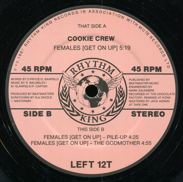 The Cookie Crew - Females (Get On Up) | Rhythm King (LEFT 12T) - 4 The Cookie Crew - Females (Get On Up) | Rhythm King (LEFT 12T) - 4