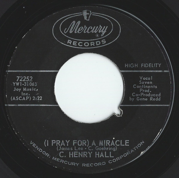 Carl Hall - I Believe | Mercury (72252) - 2