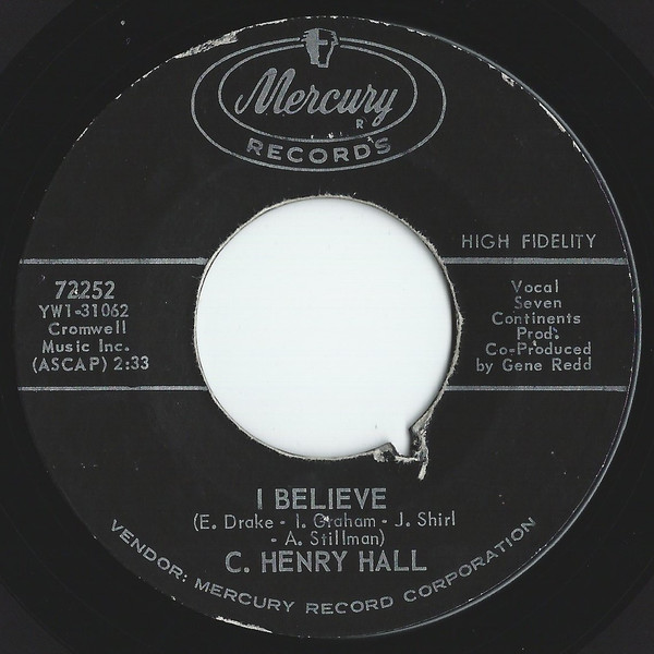 Carl Hall - I Believe | Mercury (72252) - main