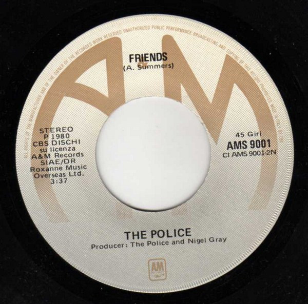 The Police - Don't Stand So Close To Me | A&M Records (AMS 9001) - 4