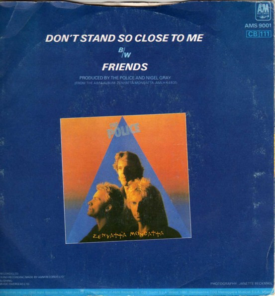 The Police - Don't Stand So Close To Me | A&M Records (AMS 9001) - 2