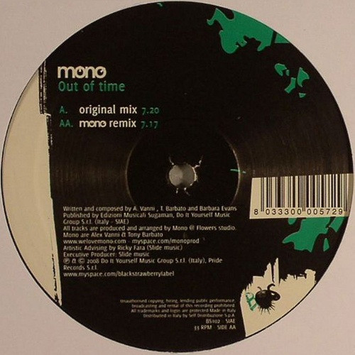 Mono - Out Of Time | Black Strawberry (BS 102) - 2