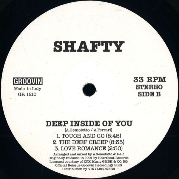 Shafty - Deep Inside Of You | Groovin Recordings (GR 1210) - 2 Shafty - Deep Inside Of You | Groovin Recordings (GR 1210) - 2