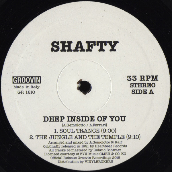 Shafty - Deep Inside Of You | Groovin Recordings (GR 1210)
