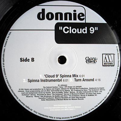 Donnie - Cloud 9 | Giant Step Records (MOTR 20957-1) - 3 Donnie - Cloud 9 | Giant Step Records (MOTR 20957-1) - 3