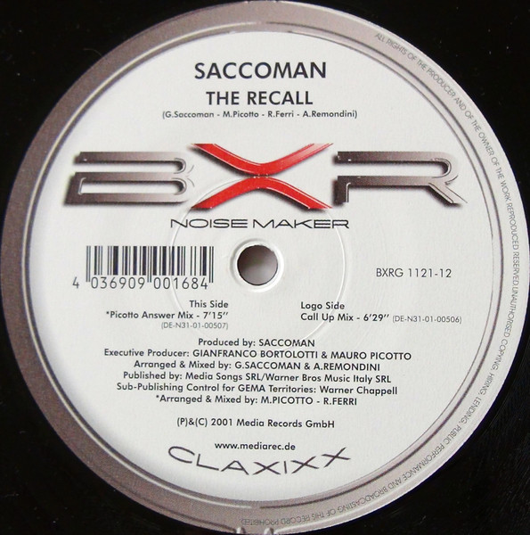 Saccoman - The Recall | BXR (BXRG 1121-12)